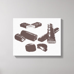 Lienzo Dulces de chocolate dulces pastelería Tratamientos