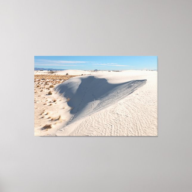 Lienzo Dunas de arena blanca (Anverso)