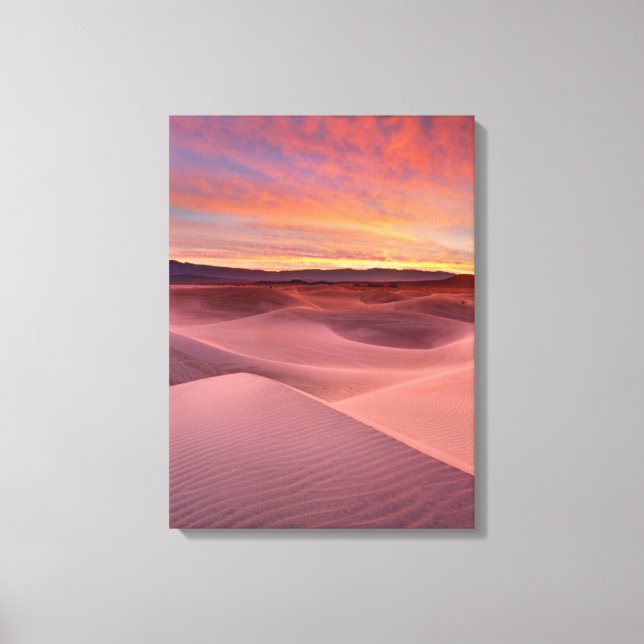 Lienzo Dunas de arena rosa, Valle de la Muerte, CA (Anverso)
