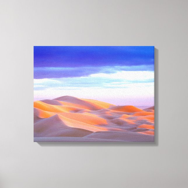 Lienzo Dunas de Glamis al atardecer (Anverso)