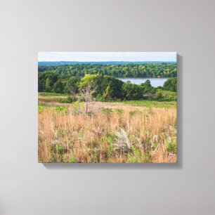 Lienzo dunas de grey cloud y paisaje del lago mooers