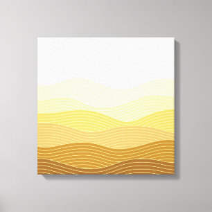 Lienzo Dunas de oro Minimalista Resumen Diseño Boho