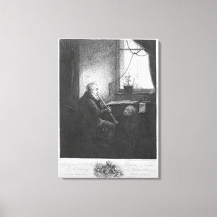 Lienzo Duque Esterhazy Playing el Clarinet, 1809