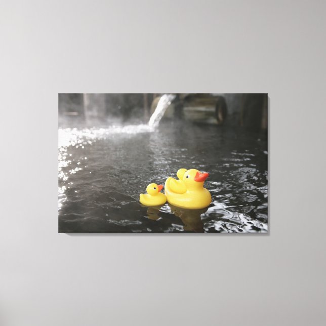 Lienzo Duques de caucho japoneses (Anverso)