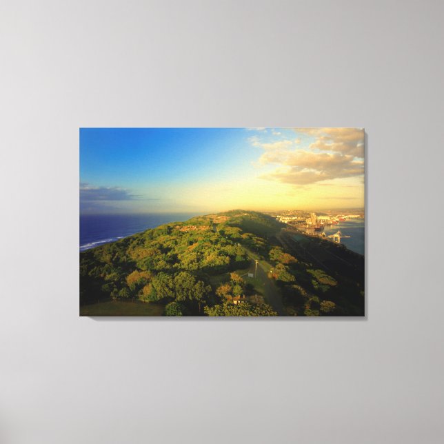 Lienzo Durban's Bluff, Durban, Kwazulu-Natal (Anverso)