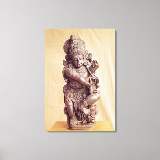 Lienzo Durga, del sur de India (Anverso)