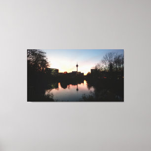 Lienzo Düsseldorfer Sonnenaufgang