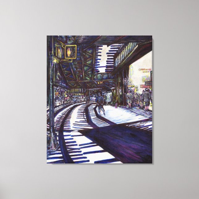 Lienzo Dustar el piano (Anverso)