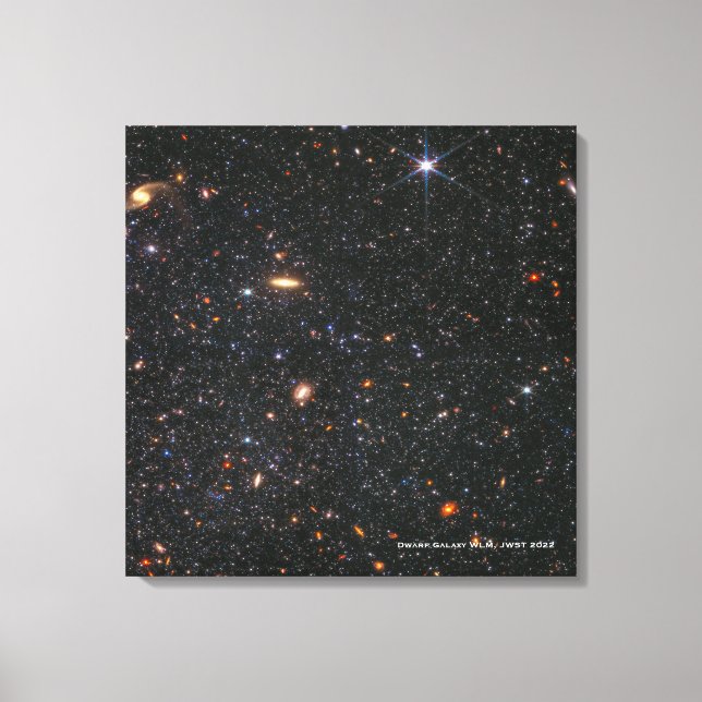 Lienzo Dwarf Galaxy WLM James Webb Telescope Hi-Res (Anverso)