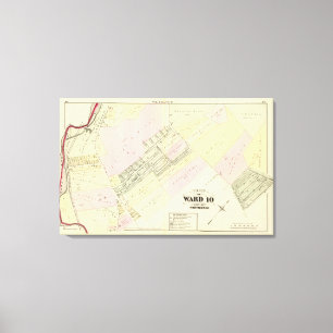 Lienzo Dyerville que fabrica el mapa del atlas del Co