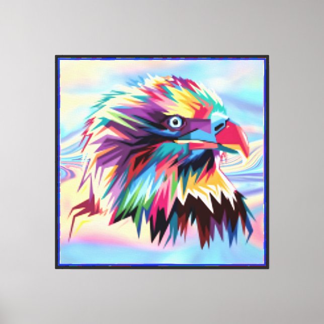 Lienzo Eagle Head Prismatic Design-80590 (Anverso)