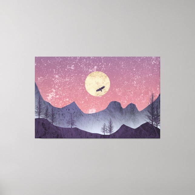 Lienzo Eagle Mountains (Anverso)