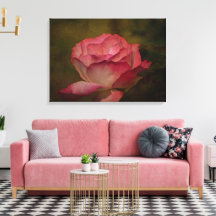 Early Evening Rose Stretch Canvas Print