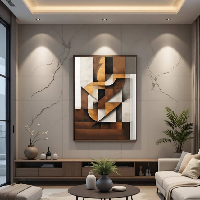 Lienzo Earth Tones and Collage (Subido por el creador)