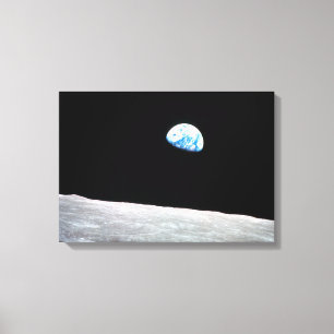 Lienzo Earthrise - la perspectiva lunar