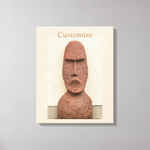 Lienzo Easter Island Moai Head Thunder_Cove