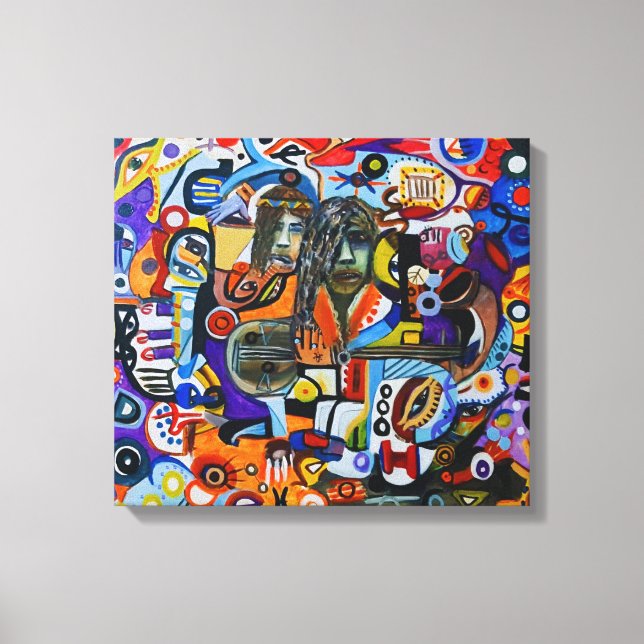 Lienzo Echoes of a Face (Anverso)