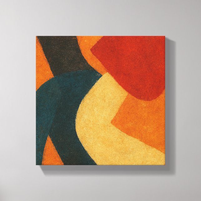 Lienzo Echoes of a Vanished Ritual: Japanese Abstract (Anverso)