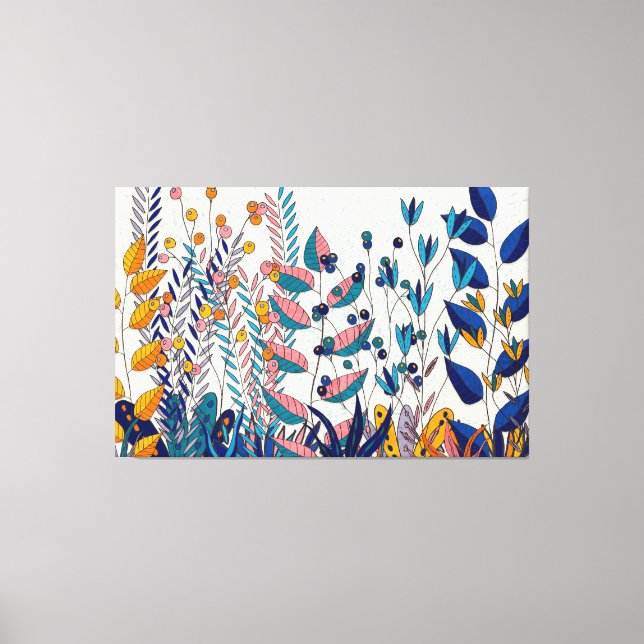 Lienzo Eclectic Bold Garden (Anverso)