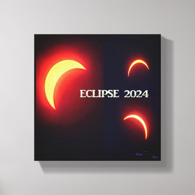 Lienzo Eclipse 2024 (Anverso)