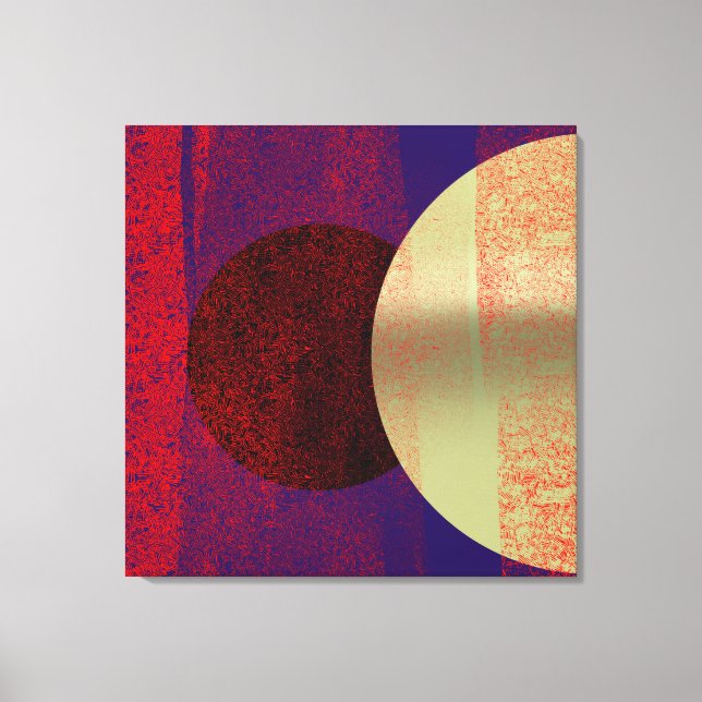Lienzo Eclipse lunar - Abstracto (Anverso)