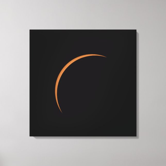 Lienzo Eclipse Parcial de Sol Casi Máximo (Anverso)