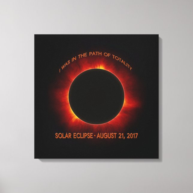 Lienzo Eclipse solar (Anverso)