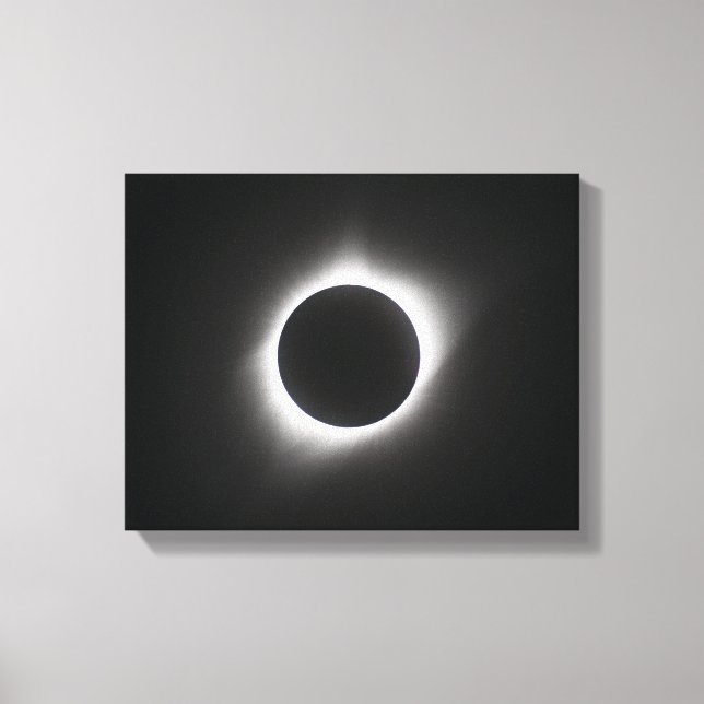Lienzo Eclipse solar 2017 - Corona (Anverso)