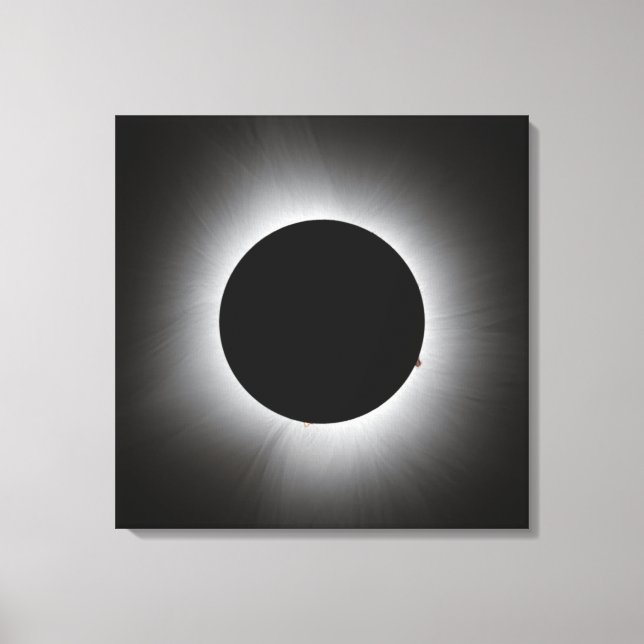 Lienzo Eclipse solar 2024 - Corona (Anverso)