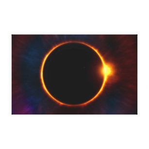 Lienzo Eclipse solar clásico