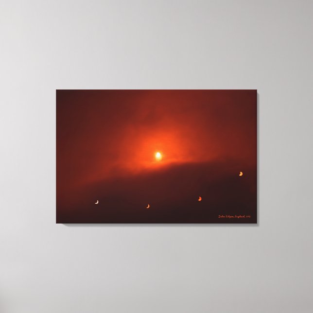 Lienzo Eclipse solar sobre Somerset, 2015 (Anverso)