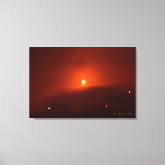 Lienzo Eclipse solar sobre Somerset, 2015 (Anverso)