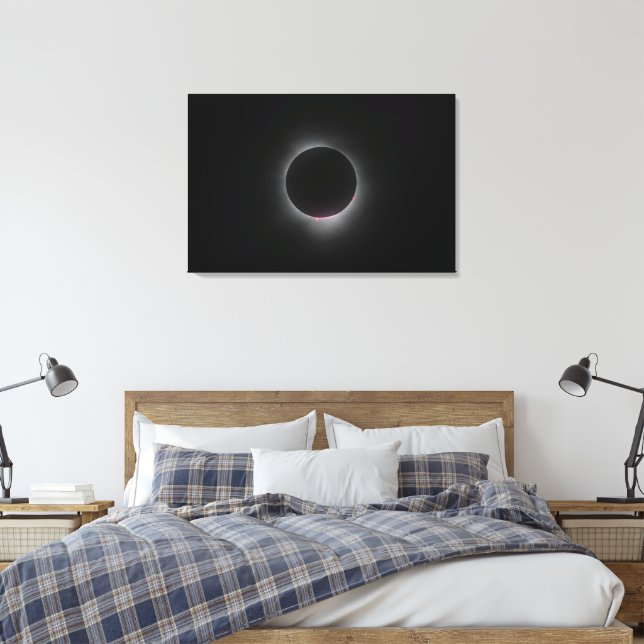Lienzo Eclipse solar total (Insitu(Dormitorio))