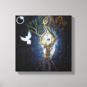 Lienzo Eclipse solar Unión Sagrada 2017