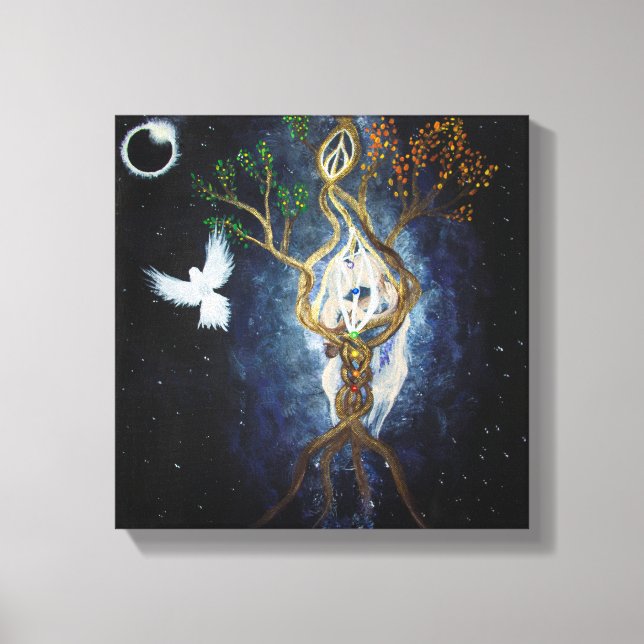 Lienzo Eclipse solar Unión Sagrada 2017 (Anverso)