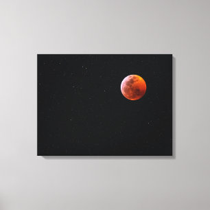 Lienzo Eclipse Total de Luna de Sangre Isla Grande de H