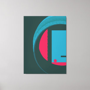 Lienzo Eco Abstracto Geométrico Resonante