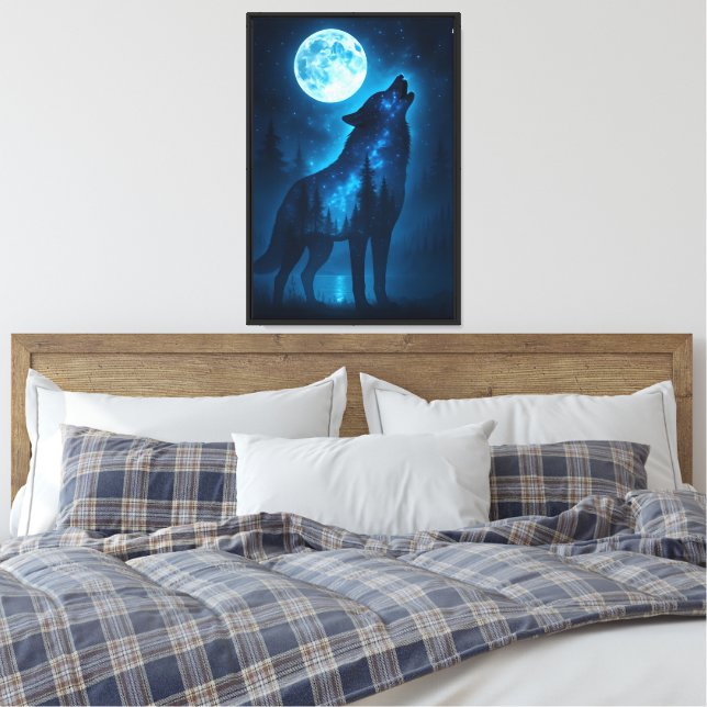 Lienzo Eco nocturno salvaje (Insitu(Dormitorio))