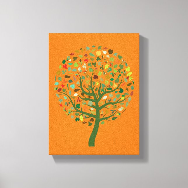 Lienzo Ecoplaneta de árboles de Greenie (Anverso)