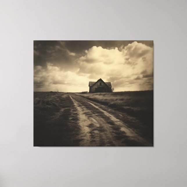 Lienzo Ecos Abandonados Efecto Rústico Vintage (Anverso)