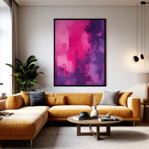 Lienzo Ecos de Magenta