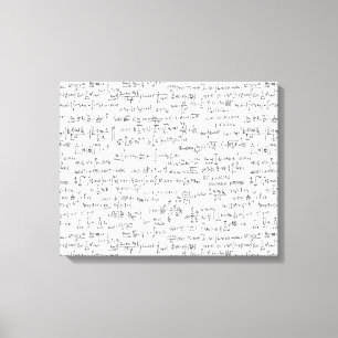 Lienzo Ecuaciones escritas mano //de la matemáticas