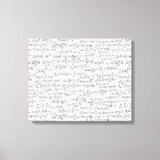 Lienzo Ecuaciones matemáticas escritas a mano //