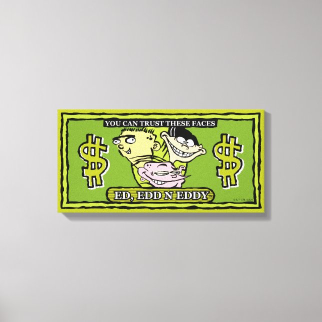 Lienzo Ed, Edd, y Eddy Dollar Bill (Anverso)