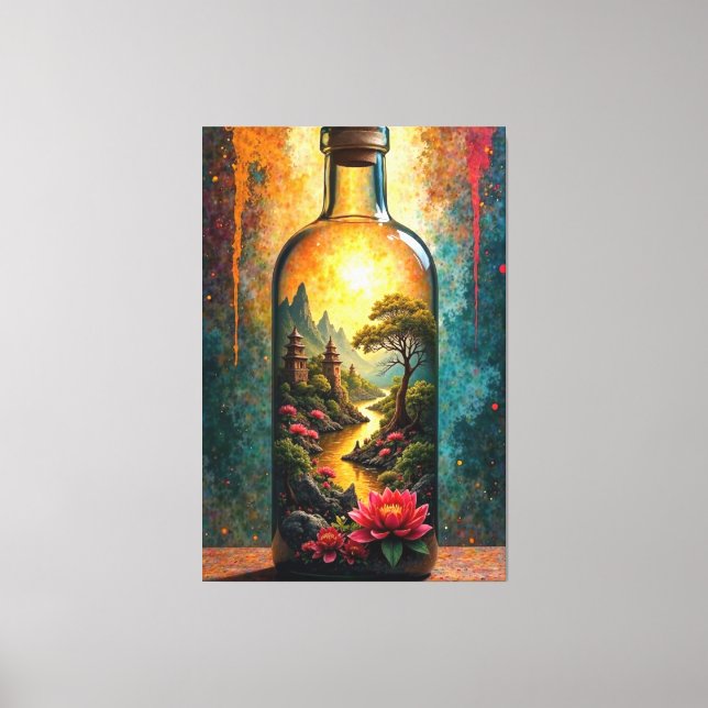Lienzo Eden embotellado (Anverso)