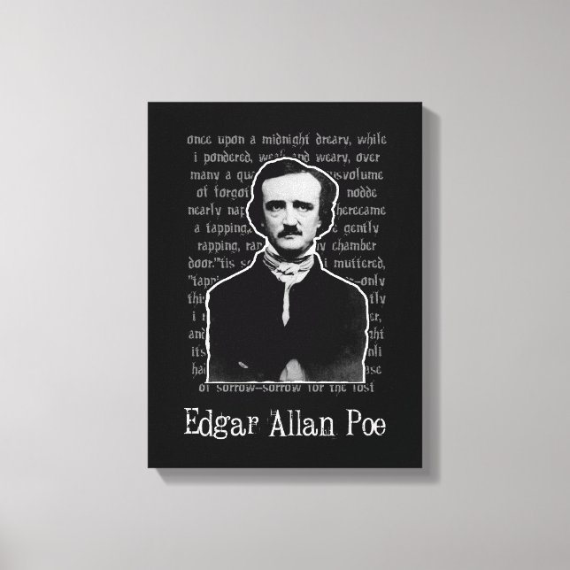 Lienzo Edgar Allan Poe (Anverso)