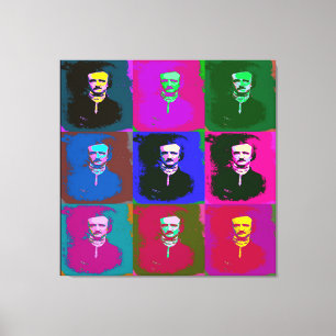 Lienzo Edgar Allan Poe Pop Art