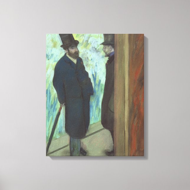 Lienzo Edgar Degas | Amigos del teatro (Anverso)