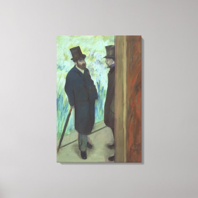 Lienzo Edgar Degas | Amigos del teatro (Anverso)