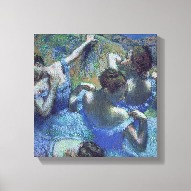 Lienzo Edgar Degas | Bailarinas azules, c.1899 (Anverso)